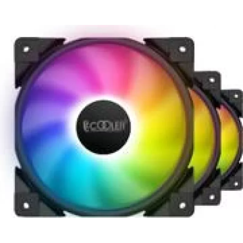 PCCOOLER 120mm HALO-FRGB-3I1 PC korpuso ventiliatorius, 120mm, 1000–2000 RPM, ARGB