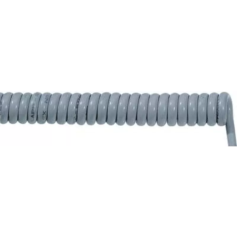 LappKabel spiralinis kabelis OLFLEX® SPIRAL 400 P 1000 mm / 3000 mm 7 x 0,75 mm² pilkas 70002727 1 vnt. (70002727)