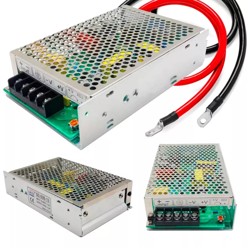 DC/DC įtampos keitiklis Extralink SD-50C-24 48V→24V 50W Pasyvus aušinimas Metalinis korpusas