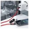 RealPower MagneticCharge2 USB laidas 1m raudonas greitas įkrovimas duomenų perdavimas