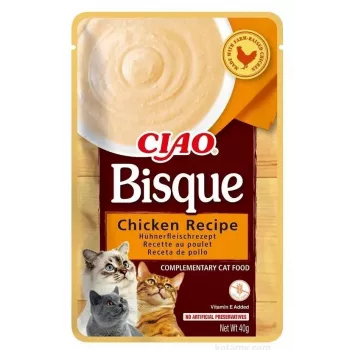 Šlapias kačių maistas Inaba Foods CIAO tiršta vištienos sriuba 40 g maišelis