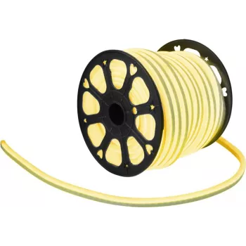 LED Neon Flex 230V EUROLITE plonas geltonas 100 cm — lankstus LED juostelės šviestuvas, 230V, 1 m