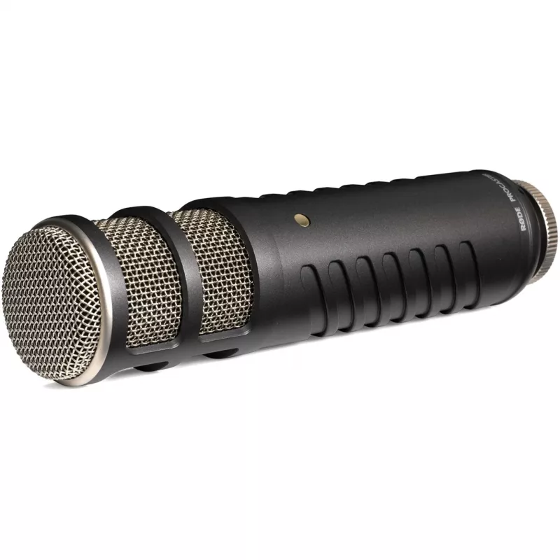 Studijinis dinaminis mikrofonas RØDE Procaster — laidinis, mini XLR (3 kontaktų), 75–18 000 Hz, 32 Ω, -56 dB, juodas, 695 g