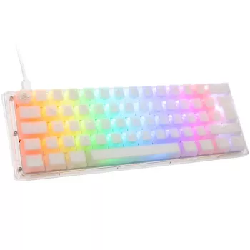Ducky One 3 Mini klaviatūra, žaidimams, USB, balta