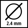 Žoliapjovės lynas mažo triukšmo lynas 2,4 mm (15 metrų)