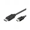 Good Connections HDMI 5m, 5 m, HDMI, DisplayPort, Vyriška, Vyriška, Juoda