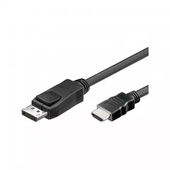 Good Connections HDMI 5m, 5 m, HDMI, DisplayPort, Vyriška, Vyriška, Juoda