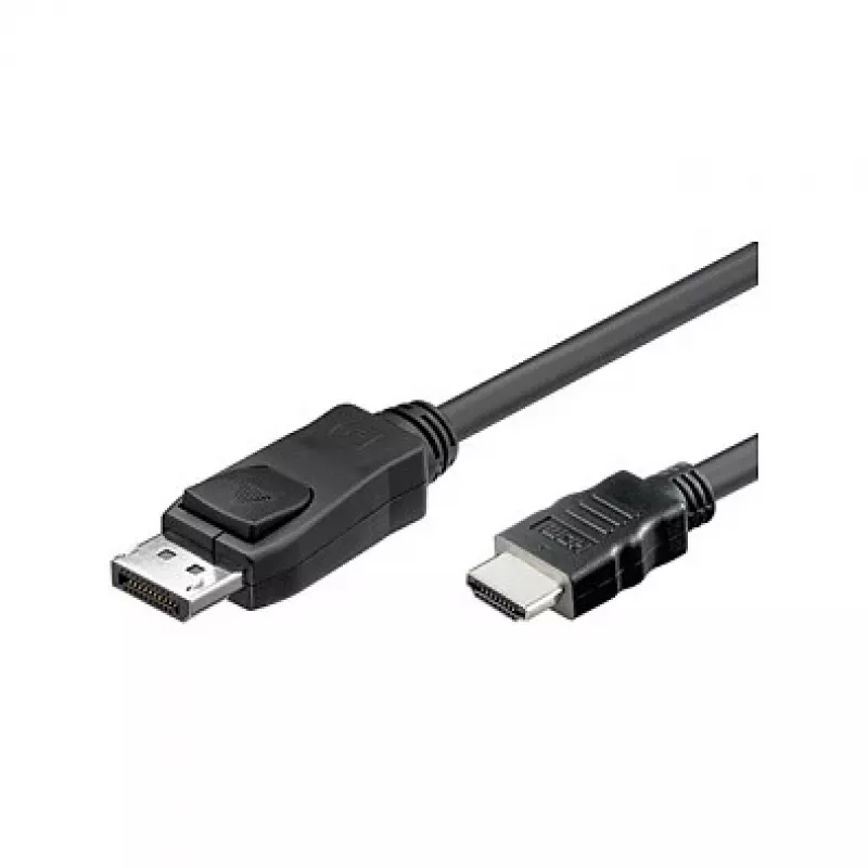 Good Connections HDMI 5m, 5 m, HDMI, DisplayPort, Vyriška, Vyriška, Juoda