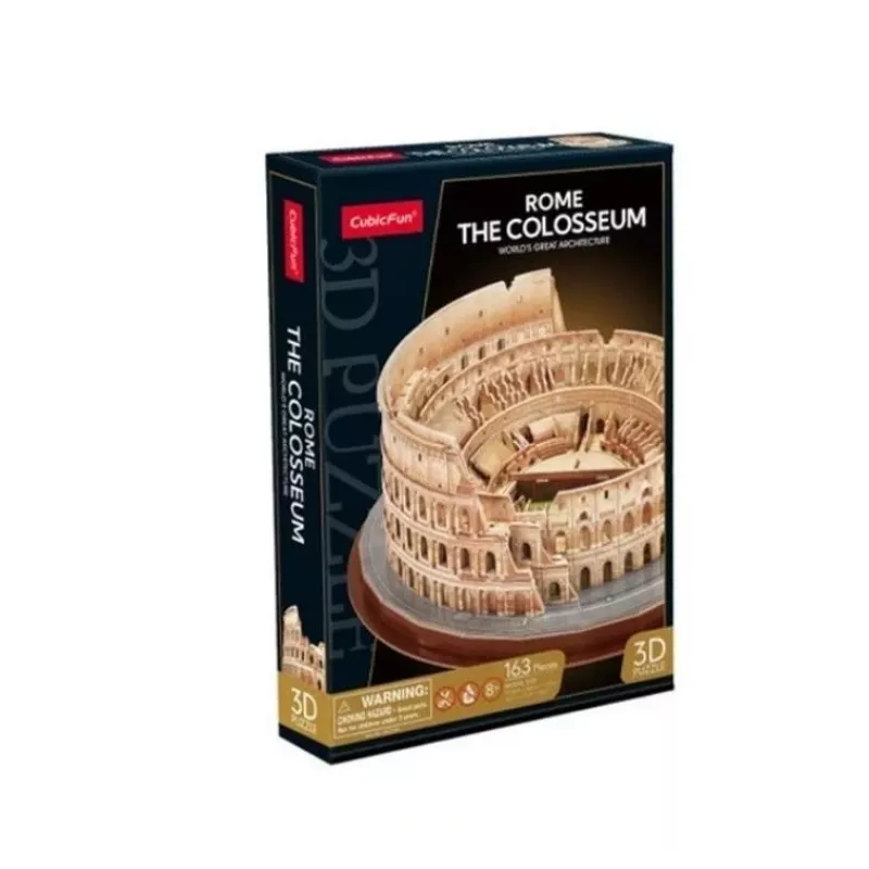 3D dėlionė Cubicfun 306-MC279H, 163 dalys, Koliziejaus Romoje modelis