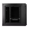 EXTRALINK LITE 6U 530X400 SIENINĖ MONTAVIMO SPINTA JUODA SU LENTYNA