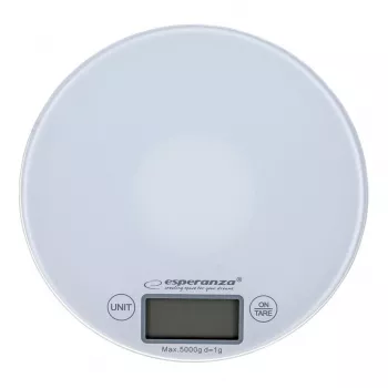 Elektroninės virtuvės svarstyklės ESPERANZA EKS003W, 5 kg talpa, 1 g tikslumas, grūdintas stiklas, jutiklinis valdymas
