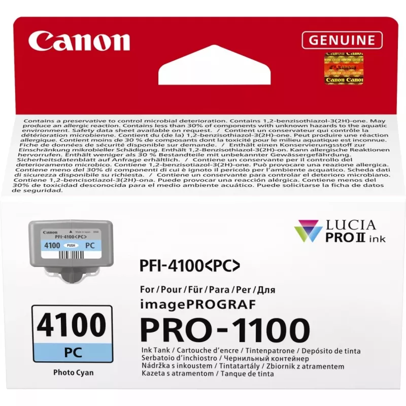 Canon LUCIA PRO II rašalo kasetė 1 vnt. Originali standartinio našumo Photo Žydra