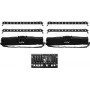 LED bar set EUROLITE 4x LED BAR-12 QCL RGBW su 2 minkštųjų krepšių ir valdikliu