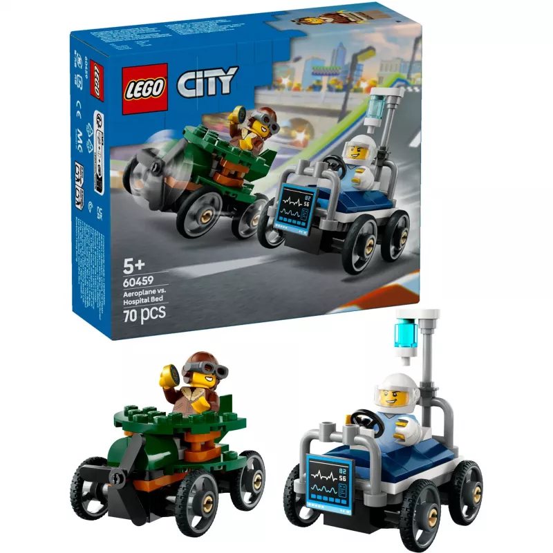 LEGO CITY 60459 Lėktuvas prieš ligoninės lovą