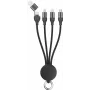 USB laidas 2GO 797363 USB A/USB C USB C/micro-USB B/Lightning Juoda