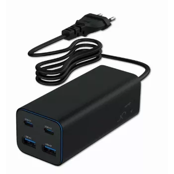 Gembird TA-UC-2A2C-PD100-01-BK mobiliojo įrenginio įkroviklis Nešiojamasis kompiuteris, Išmanusis telefonas Juodas Kintamoji srovė Greitasis įkrovimas Vidinis