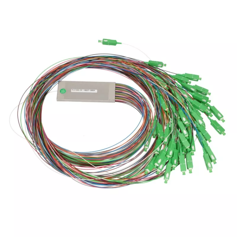 Kabelių skirstytuvas Extralink Splitter 1:64 PLC SC/APC 900µm 1.5m plieninė dėžutė