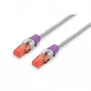 Spalvinis kodavimo segtukas Digitus Color clips skirtas pataisymo kabeliui A-CC-VI PVC violetinis