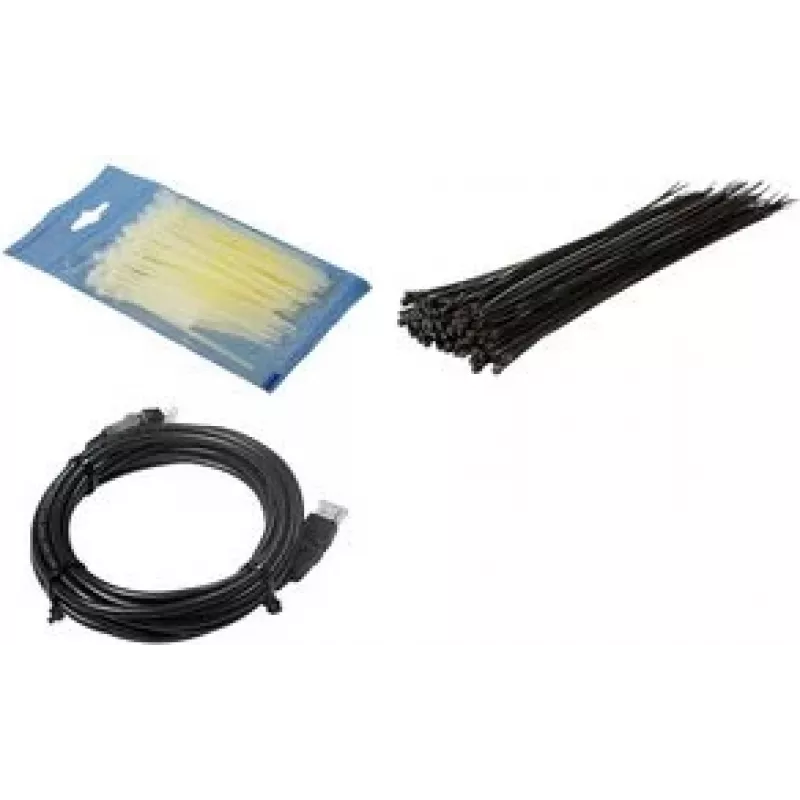 Kabelių raištis LogiLink KAB0040B 400 x 4.4 mm juodas nailoninis