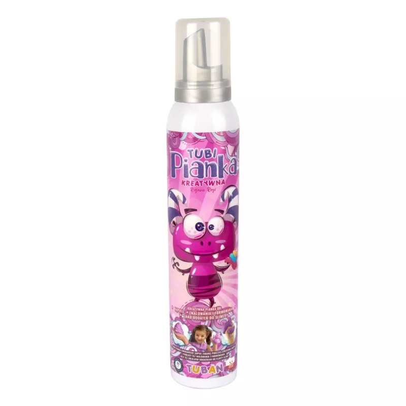 Vonios putų žaislas Tuban TUBI FOAM PINK 200 ml berniukams ir mergaitėms