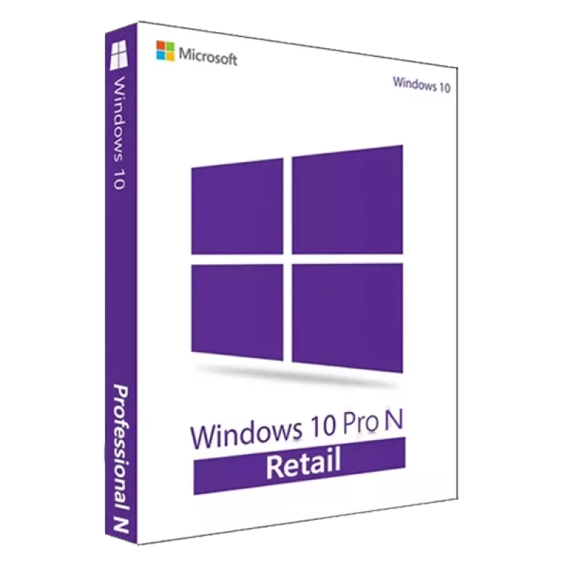Microsoft Windows 10 Pro N - mažmeninis raktas