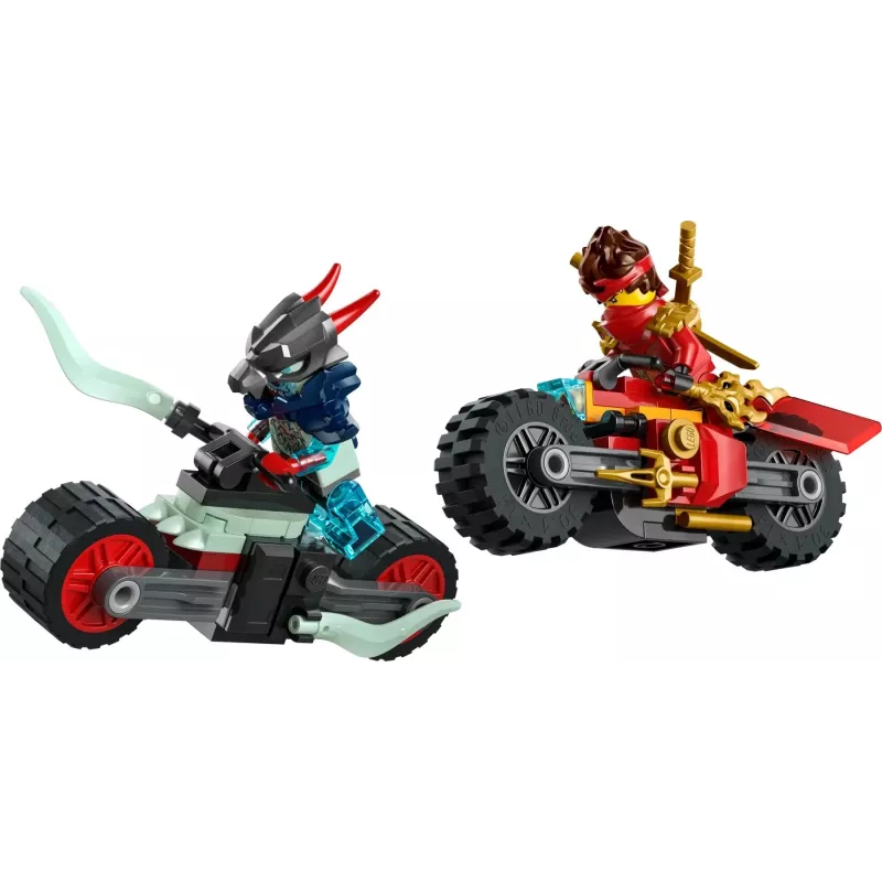 LEGO rinkinys NINJAGO 71838 Kai Motorcycle Speed Race — 79 dalys, 2 minifigūrėlės, amžius 6+, matmenys 40×30×90 mm