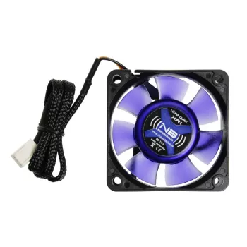 Kompiuterio korpuso ventiliatorius NoiseBlocker JuodaSilentFan XR1 — 60 mm, 6 V, 1600 RPM, 18 m³/h, 11 dB, juodas