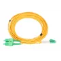 Patchcord Extralink SC/APC į LC/APC vienmodis dvipusis 9/125 µm G.657.A1 3 m 3 mm