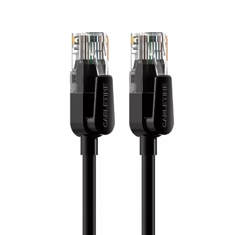Tinklo kabelis CABLETIME Cat6 UTP 25 m, juodas