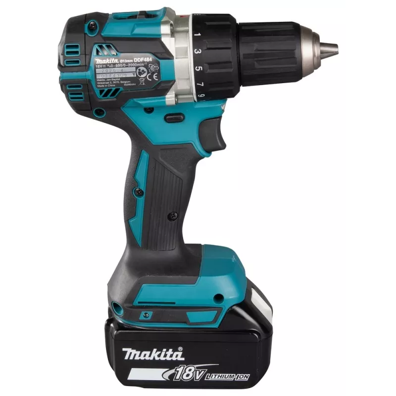 Makita DDF484RFJ gręžtuvas 2000 RPM 1.8 kg Juodas, Mėlynas
