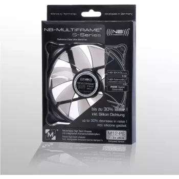 NOISEBLOCKER Multiframe MF12-PS 120 mm korpuso ventiliatorius