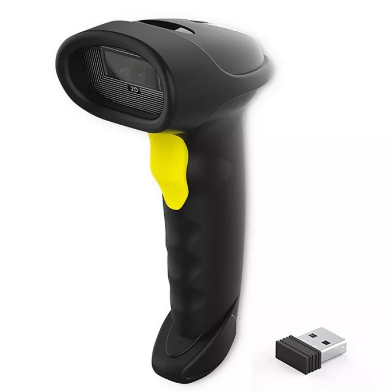 Brūkšninių kodų skaitytuvas QOLTEC 50880 1D/2D USB — rankinis skaitytuvas su USB sąsaja