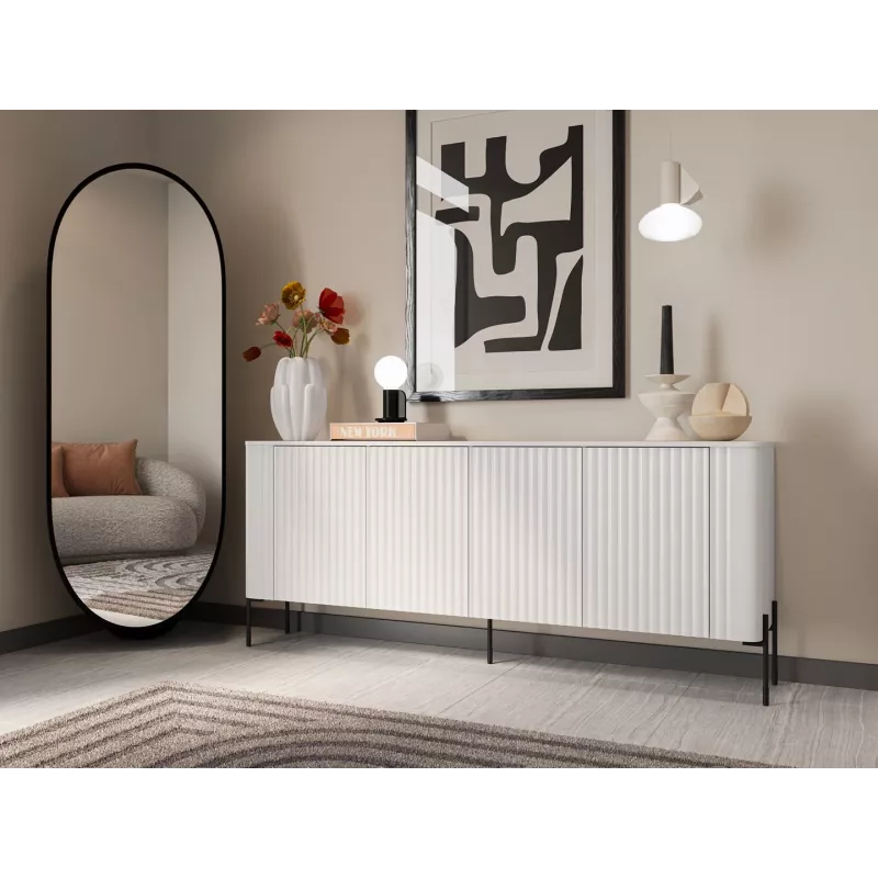 Komoda Cama VERA 190x40x80 matinė balta