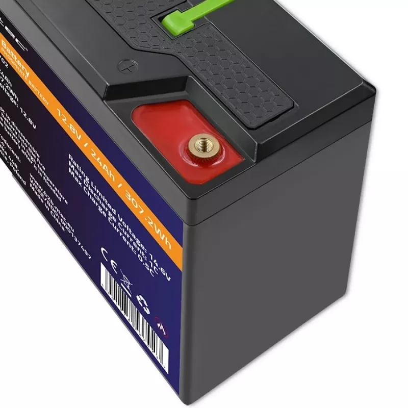 Qoltec 53702 LiFePO4 ličio geležies fosfato baterija | 12,8 V | 24 Ah | 307,2 Wh | BMS