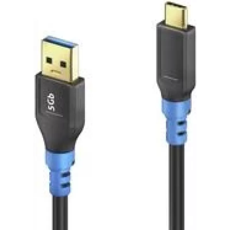 USB laidas PureLink FI-U320-020 2m USB 3.2 Gen 1 USB A USB C Juoda Mėlyna