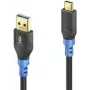 USB laidas PureLink FI-U320-020 2m USB 3.2 Gen 1 USB A USB C Juoda Mėlyna