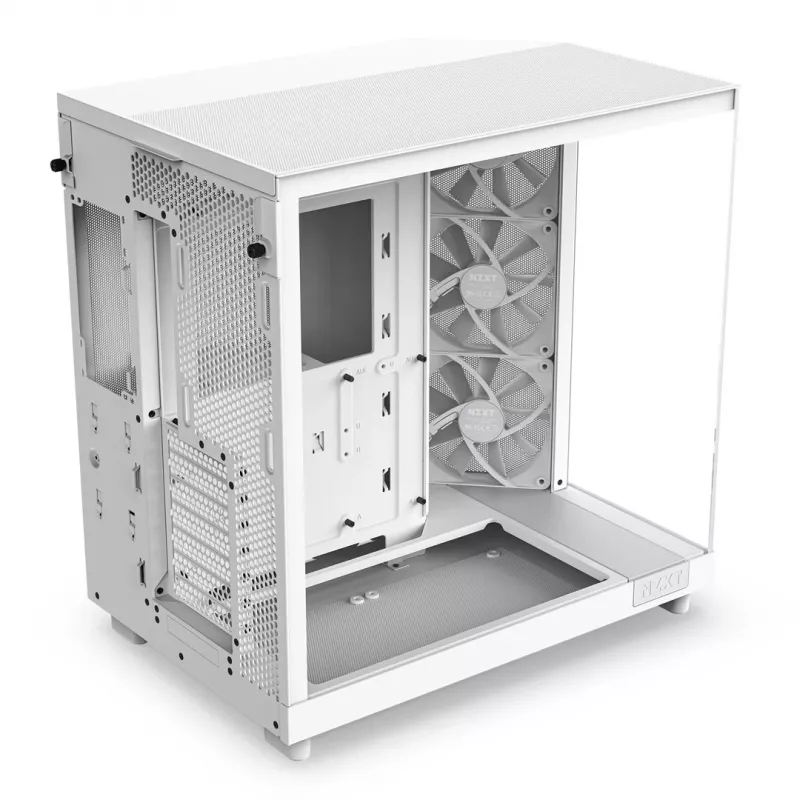 NZXT H6 Flow vidutinio dydžio korpusas – baltas