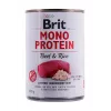 BRIT Mono Protein Beef & Rice - šlapias šunų maistas - 400g