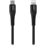CANYON laidas MFI-4 Type-C į Lightning 1,2m Juodas