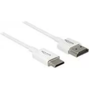 HDMI laidas DeLOCK 85140 0,25 m A tipo į C tipo, baltas