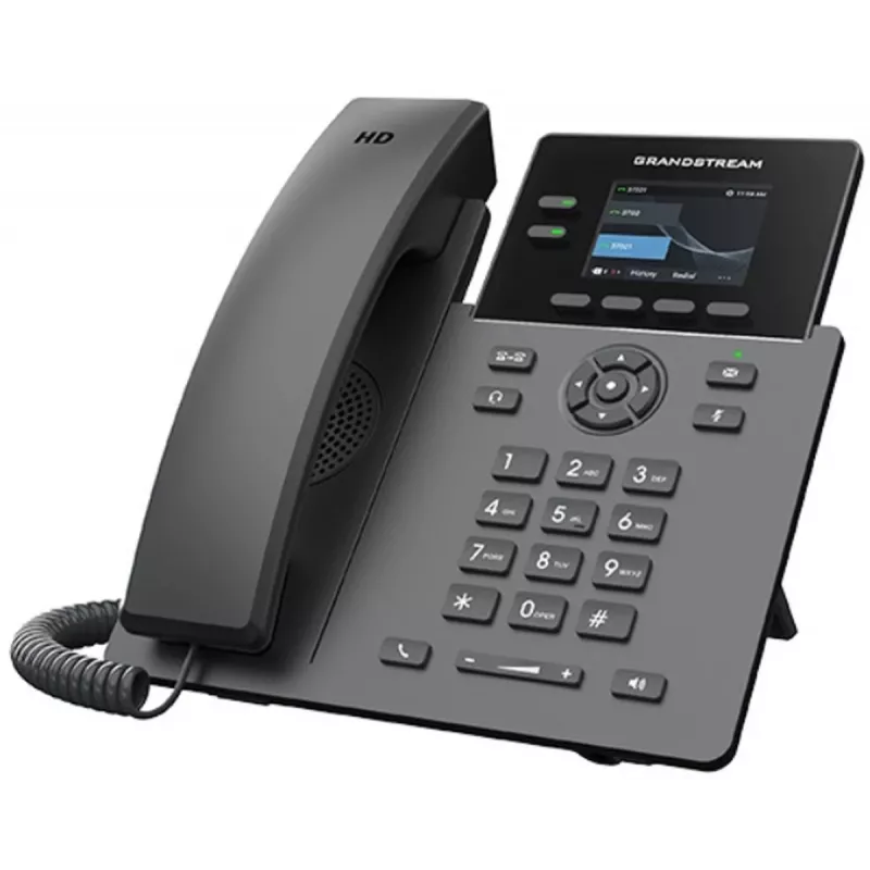 IP telefonas Grandstream GRP2610P su operatorinio lygio PoE palaikymu ir HD garsu