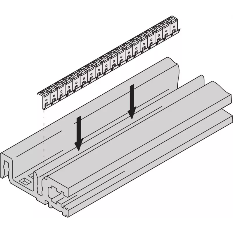 SCHROFF HORIZ.RAIL H VT 84HP EMC - Stovo priedas (24576084)