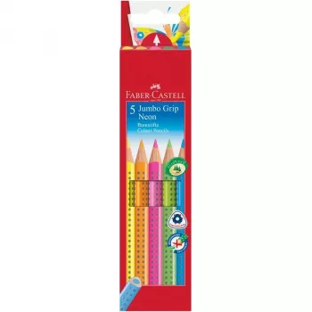 Spalvoti pieštukai Faber-Castell Jumbo GRIP