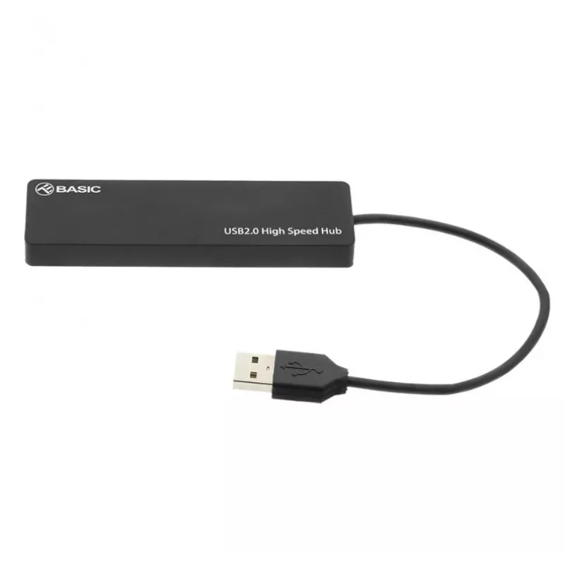 USB šakotuvas Tellur Basic 4 prievadų USB 2.0 — juodas, 4x USB-A prievadai
