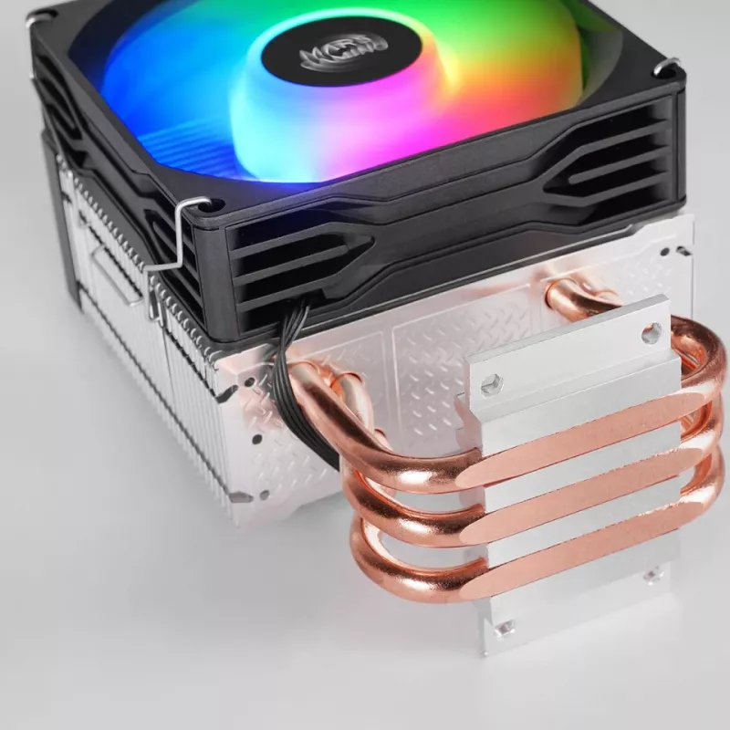 Oro aušintuvas TACENS Mars Gaming MCPU-X3, 90 mm ventiliatorius, TDP 150 W, suderinamas su LGA/AM4/AM5, juodas