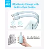 Anker Power Bank su įmontuotu USB-C ir + Lightning laidu | A1680031 | 10000 mAh | 30W | Mėlyna
