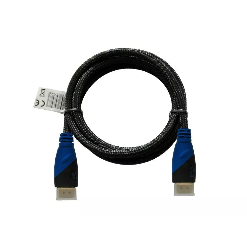 HDMI laidas SAVIO CL-48 2 m, HDMI 1.4, 4K (4096x2160), ARC, Ethernet, paauksuoti kontaktai