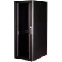 Laisvai pastatoma spinta ROLINE 19 colių tinklo spinta Basic 32U 600x800 stiklinėmis durimis juoda