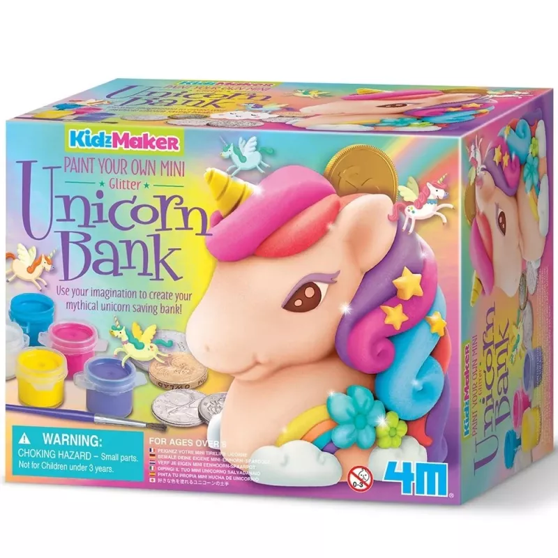 4M - Kidzmaker Glitter Unicorn Bank