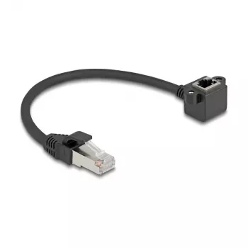 Tinklo kabelis DeLOCK 81040 RJ-45 Cat6 0,25 m Juodas